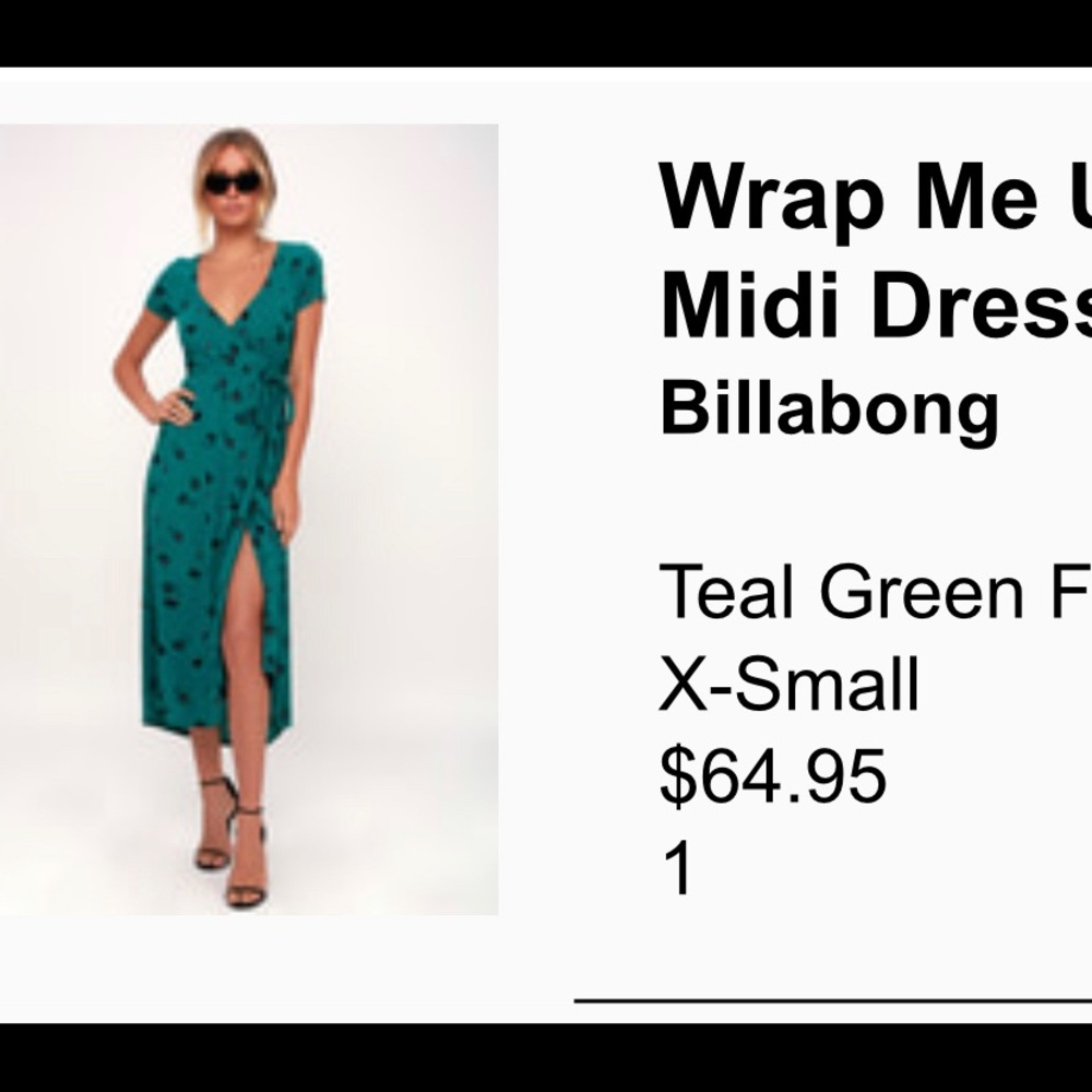 Billabong Wrap midi dress